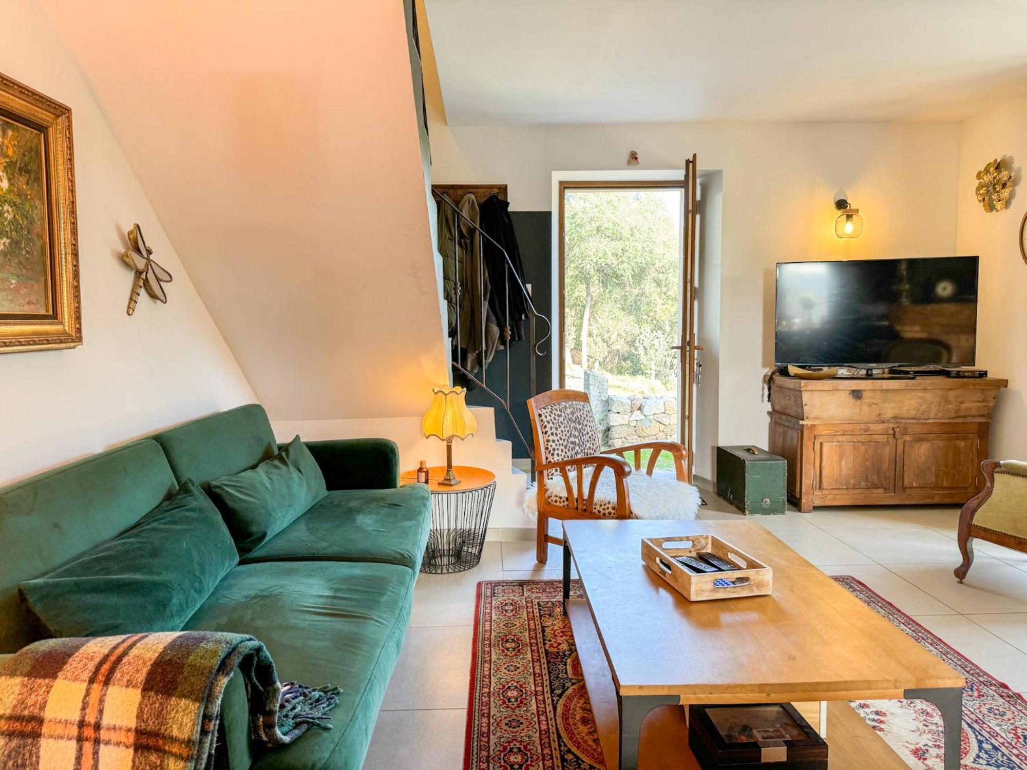 Maison De Campagne, Deux Chambres, Vue Sur Les Montagnes Sartène Exteriör bild